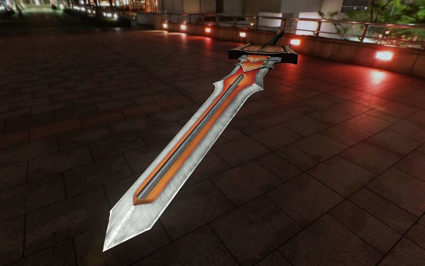 Free PBR and Cartoon Sword Free low-poly 3D model_4