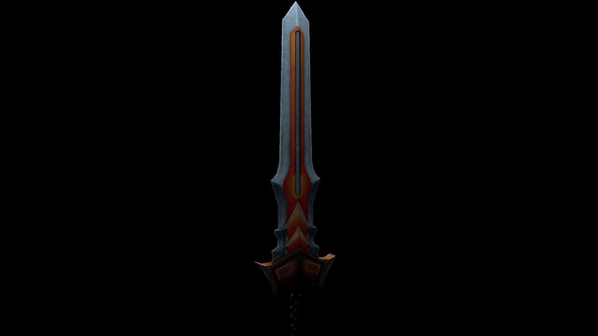 Free PBR and Cartoon Sword Free low-poly 3D model_2
