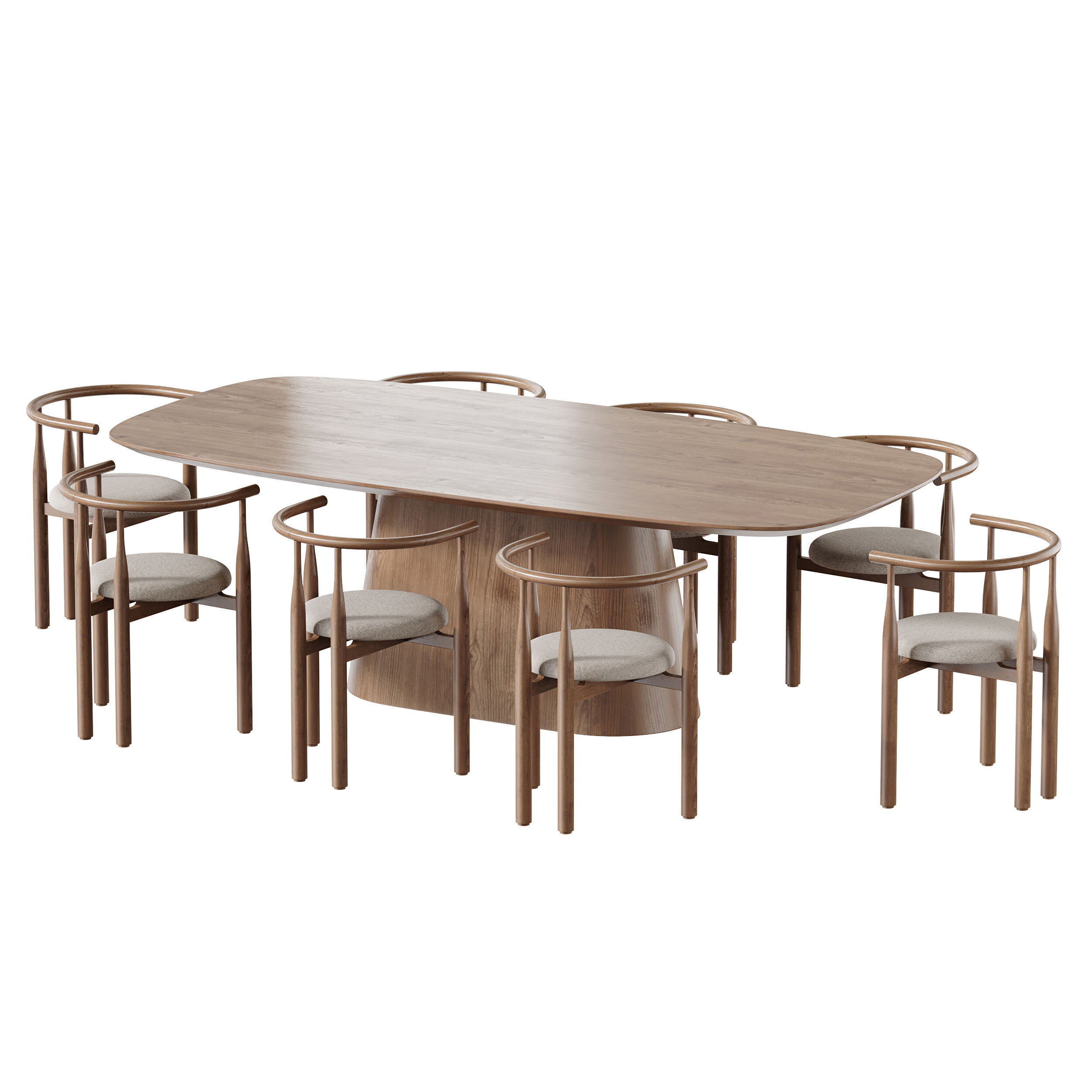 Dining table SHIMA 3D model_8
