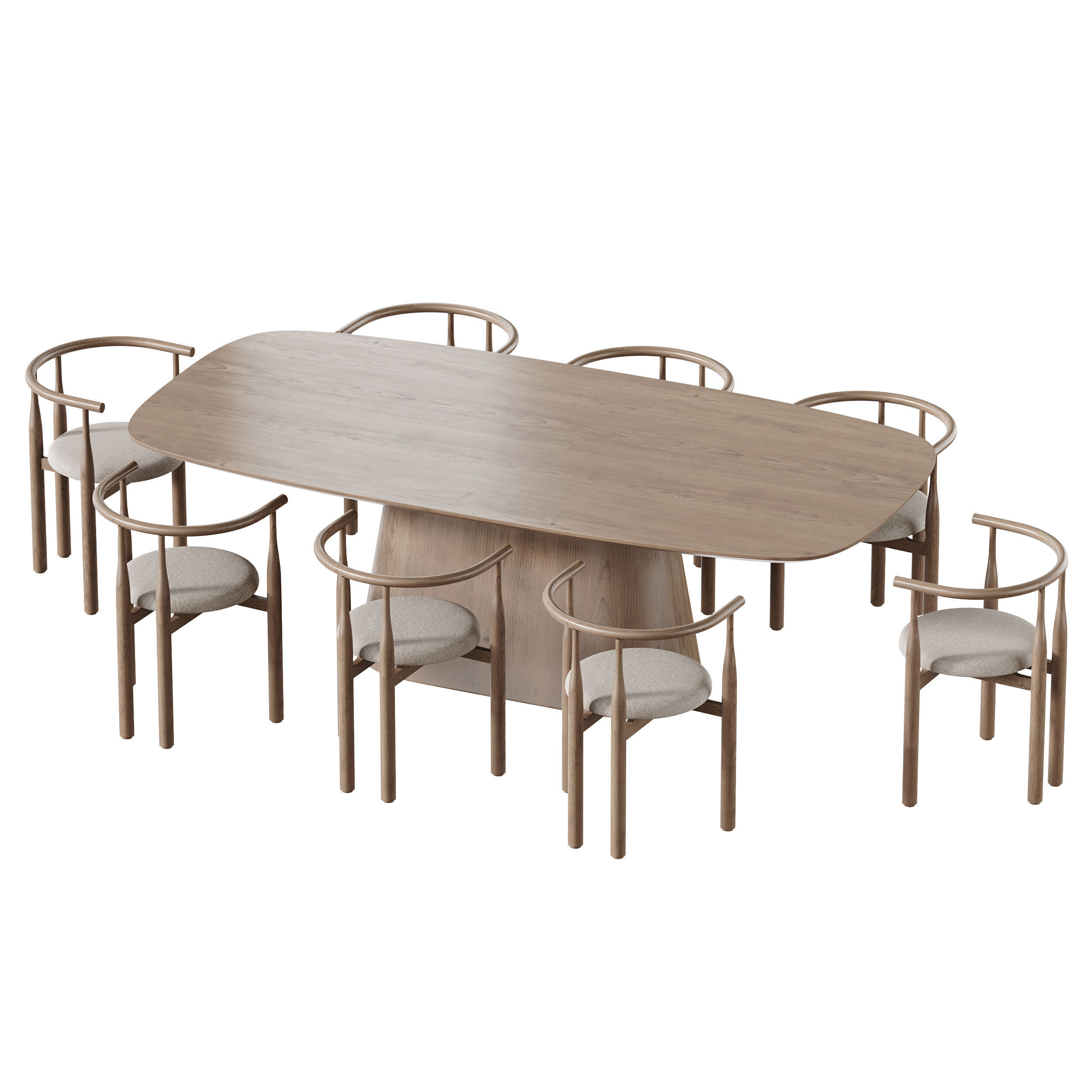 Dining table SHIMA 3D model_9
