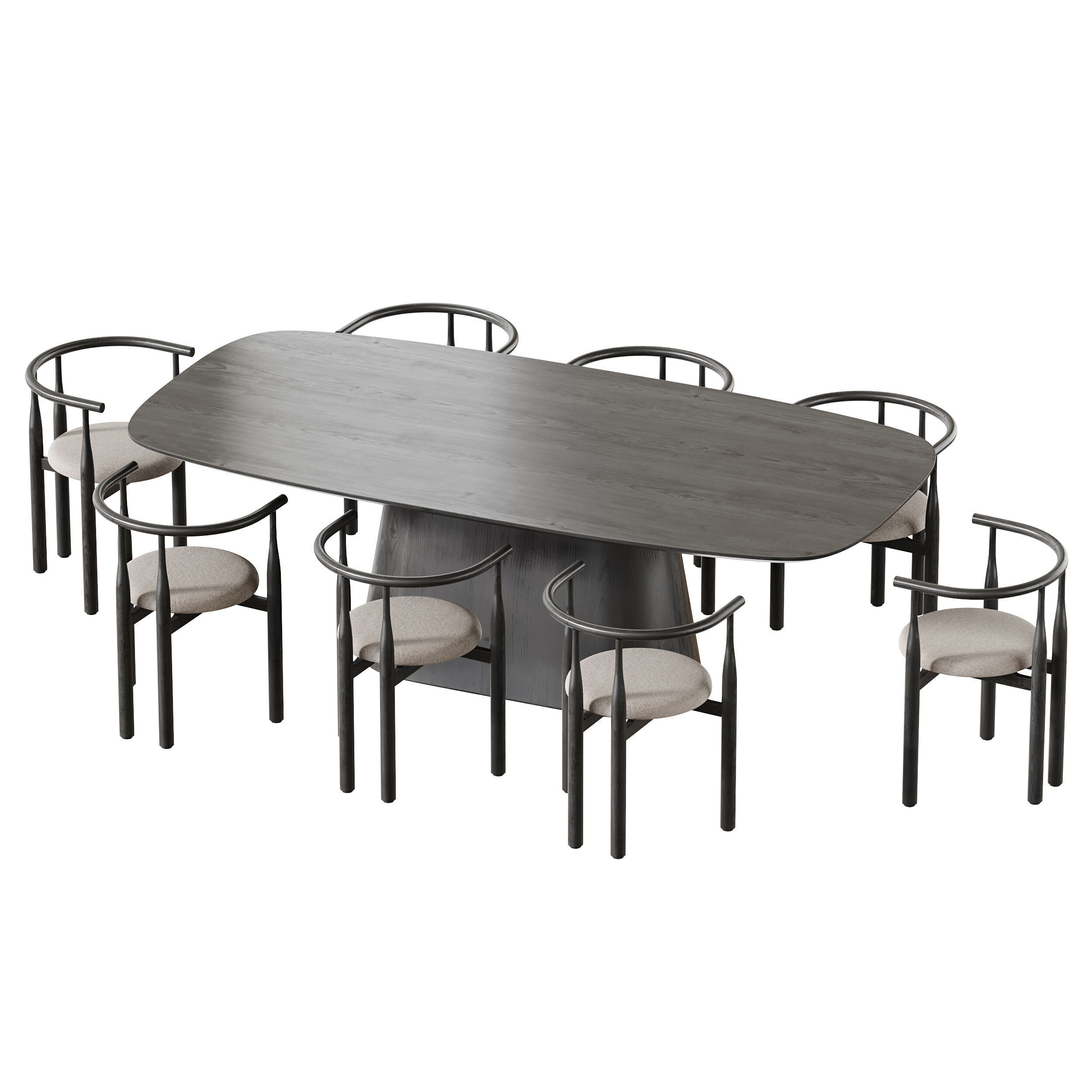 Dining table SHIMA 3D model_11