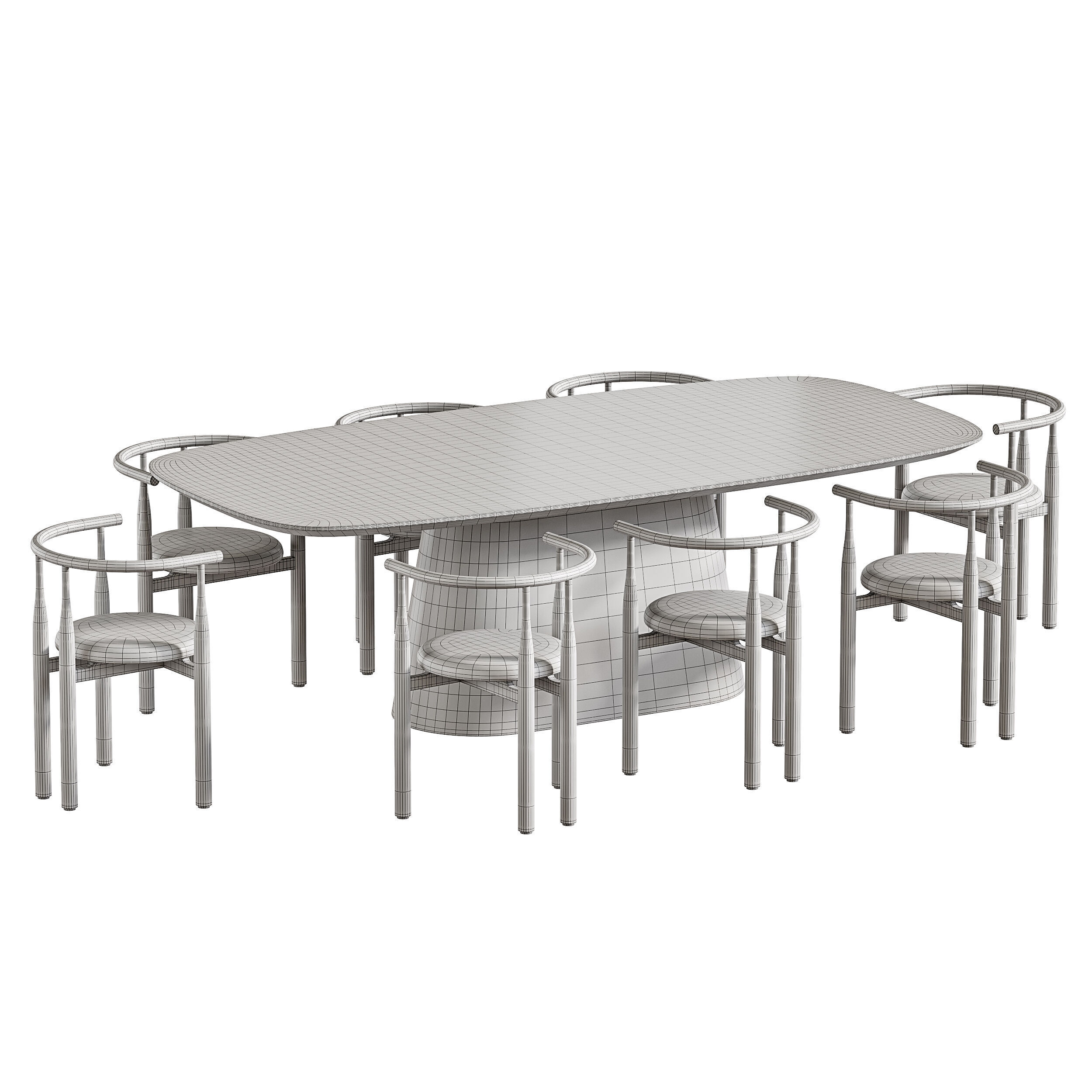 Dining table SHIMA 3D model_13