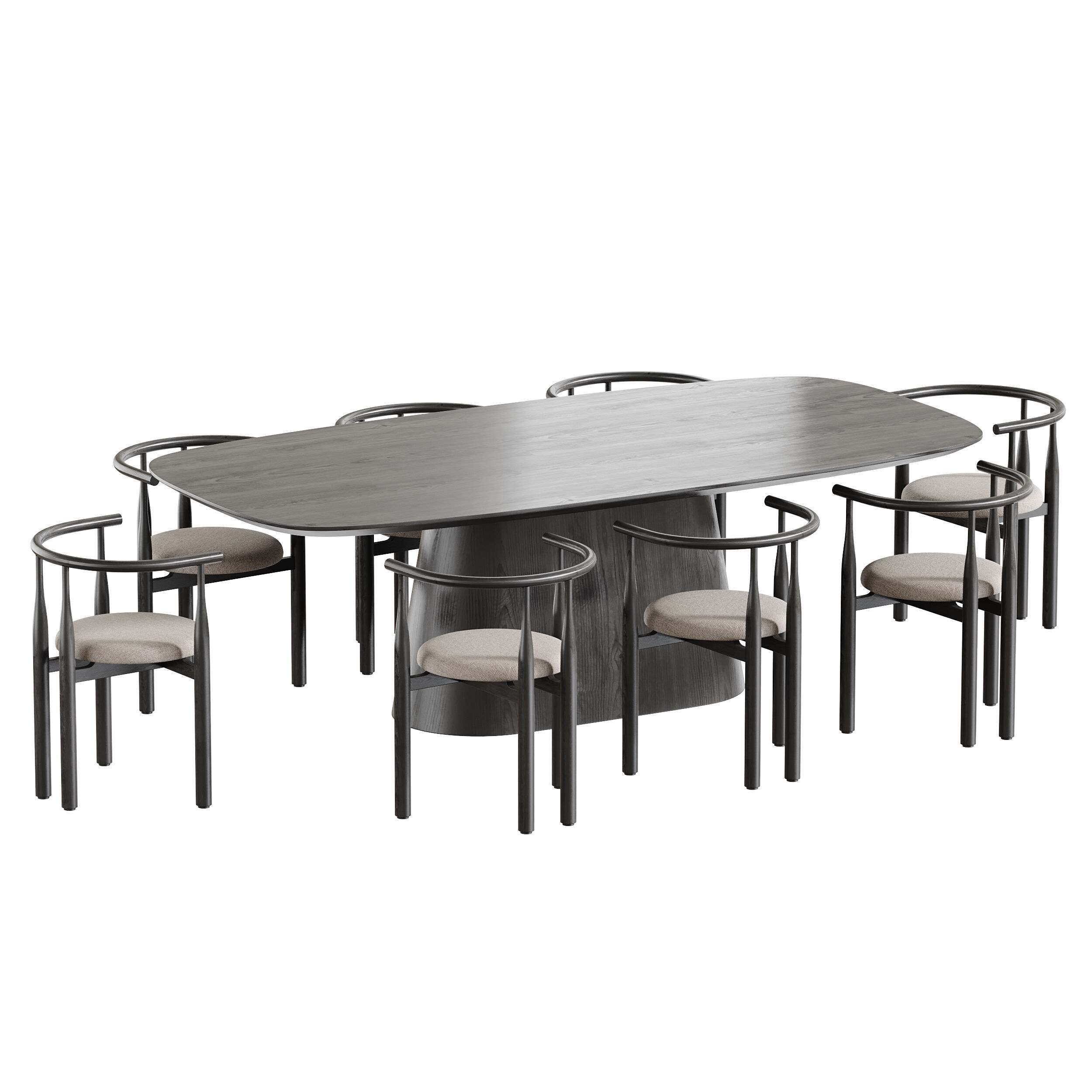 Dining table SHIMA 3D model_6