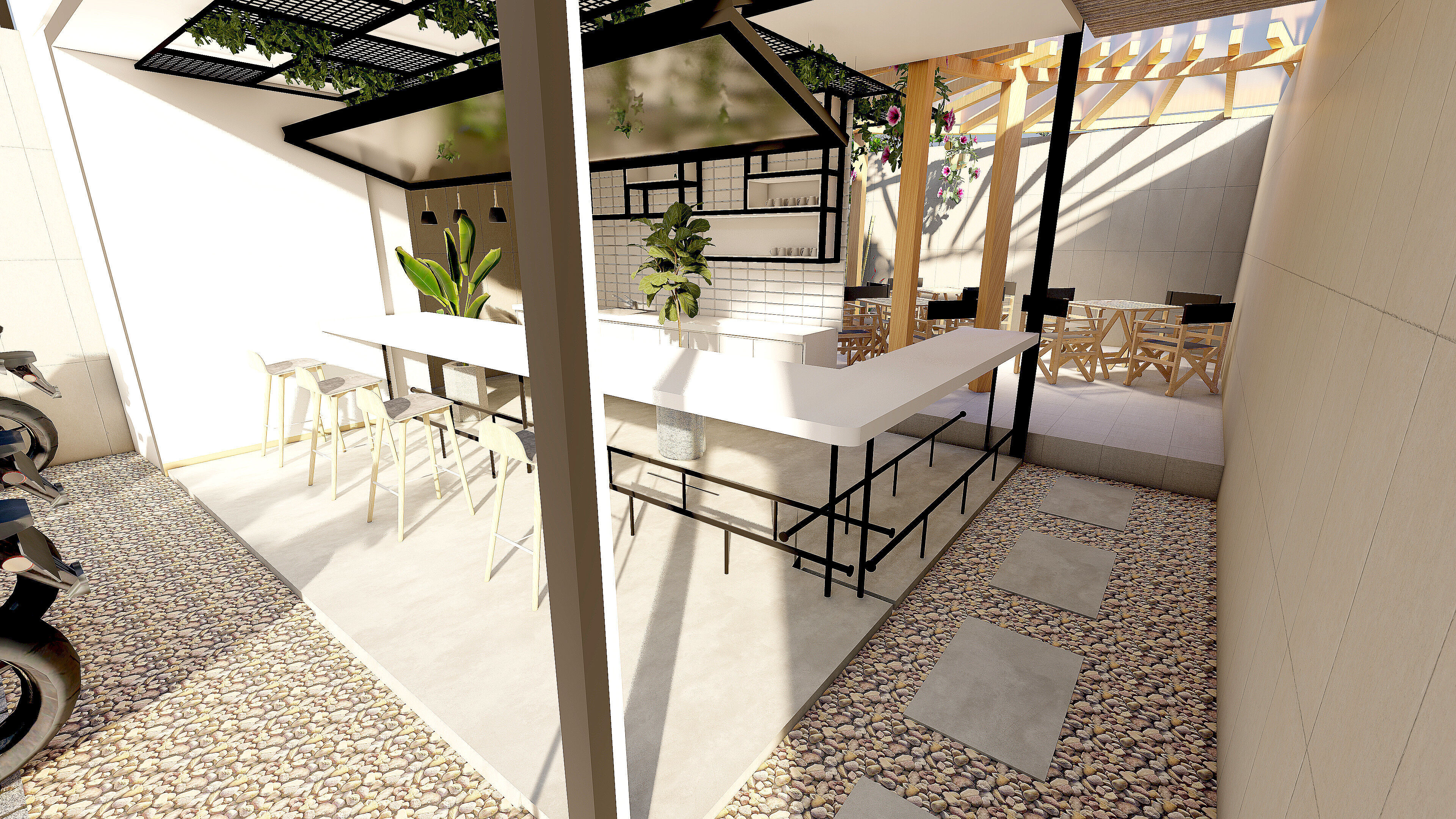 Outdoor Cafe 7x10 with SketchUp DWG and Lumion Files 3D model_3