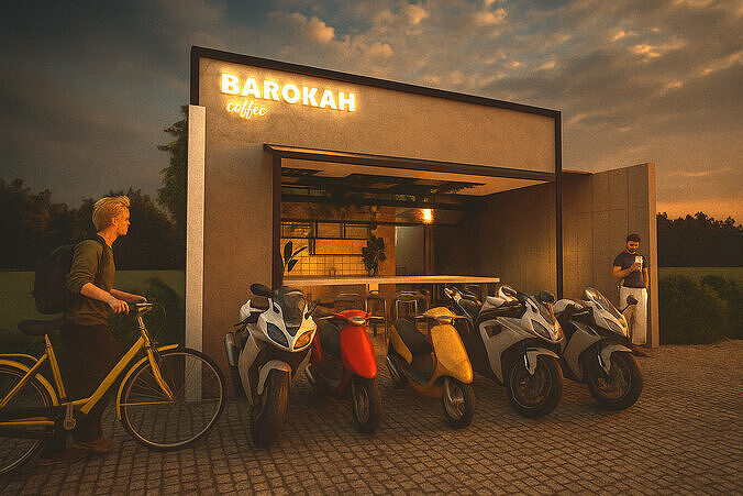 Outdoor Cafe 7x10 with SketchUp DWG and Lumion Files 3D model