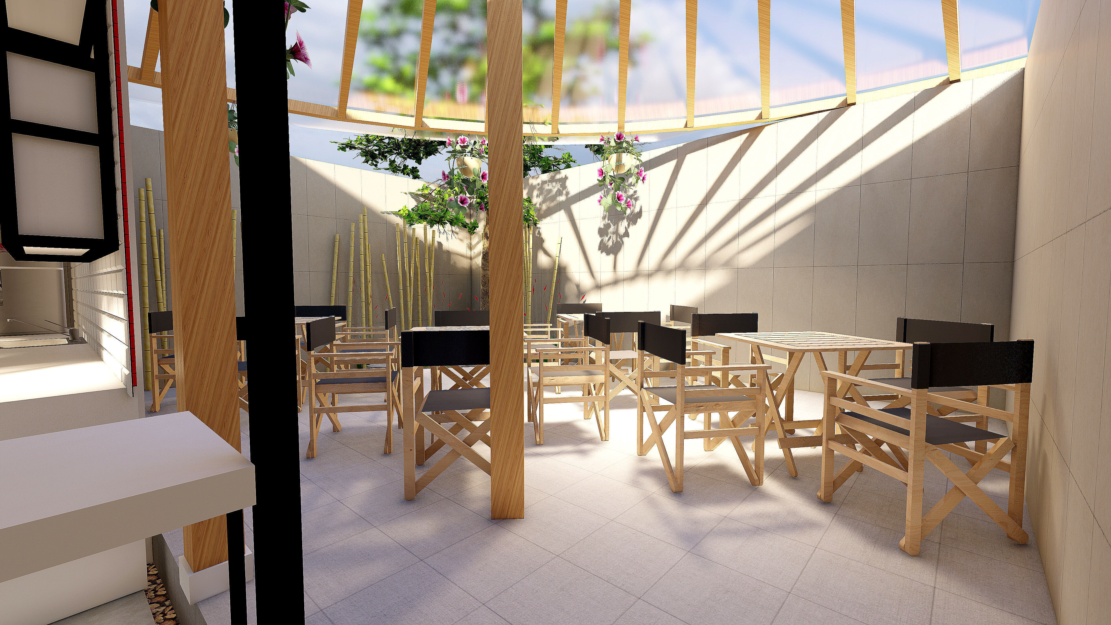 Outdoor Cafe 7x10 with SketchUp DWG and Lumion Files 3D model_4