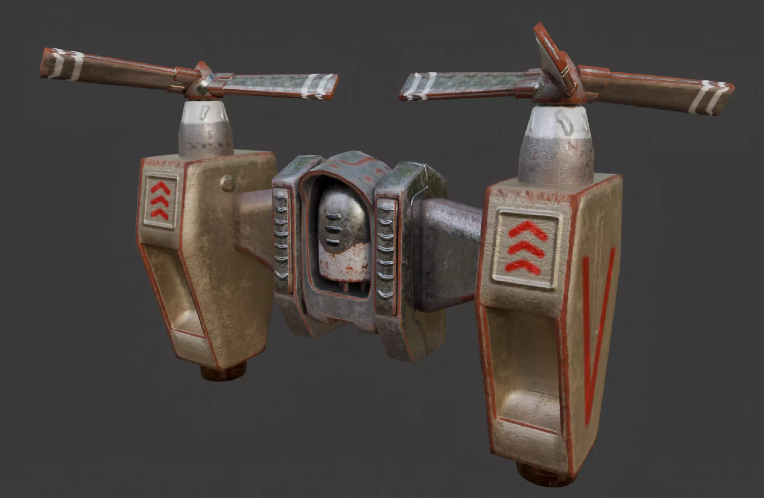 Old Jetpack 3D model_0