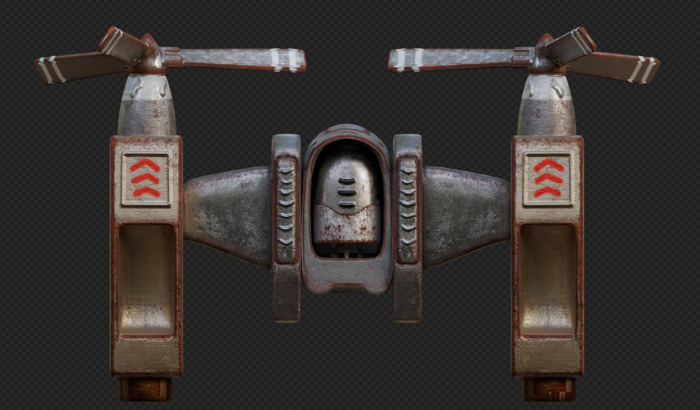 Old Jetpack 3D model_6