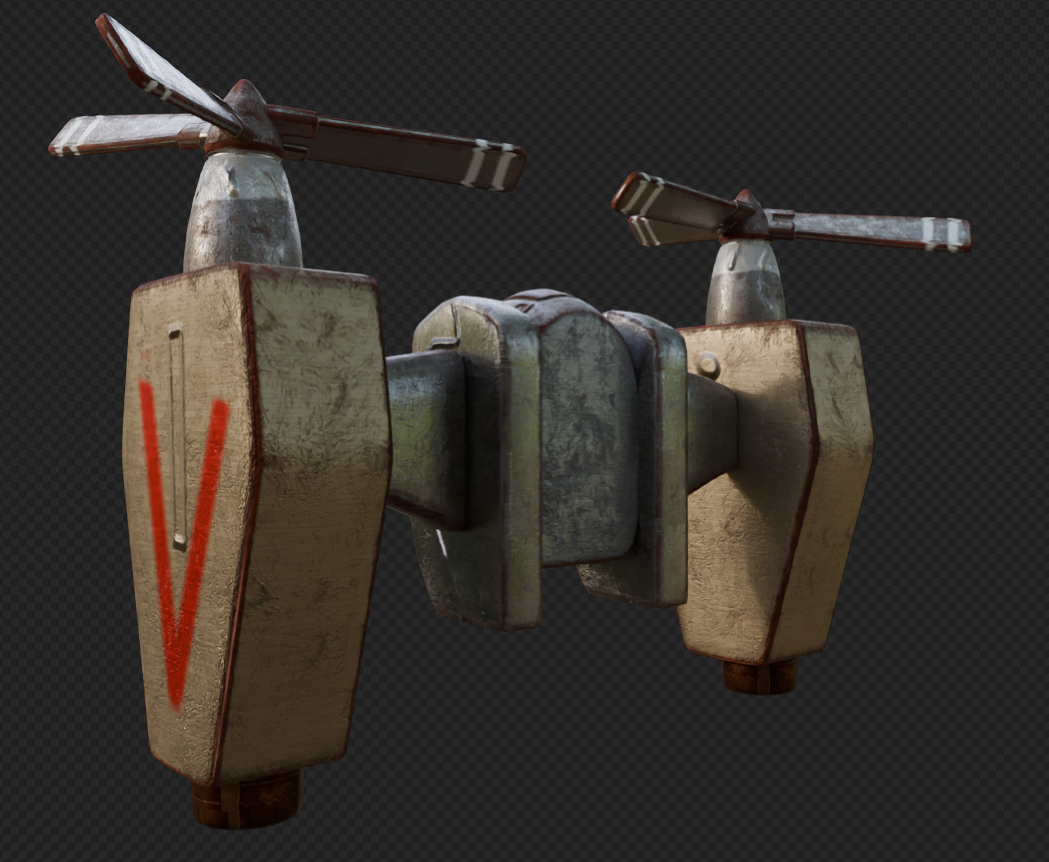 Old Jetpack 3D model_8