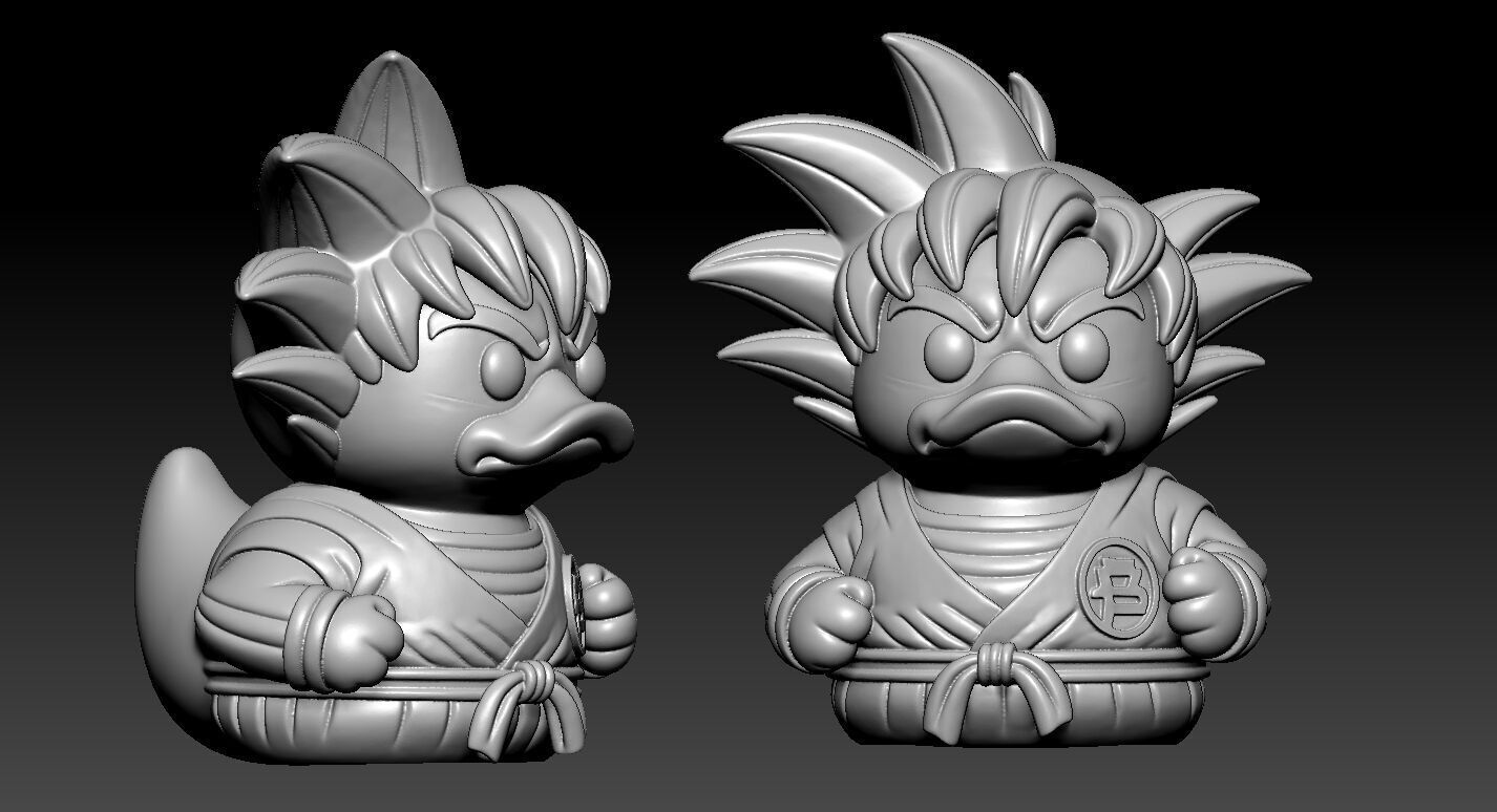 Rubber Duck - Songoku Dragon Ball model - 3d print 3D print model_3