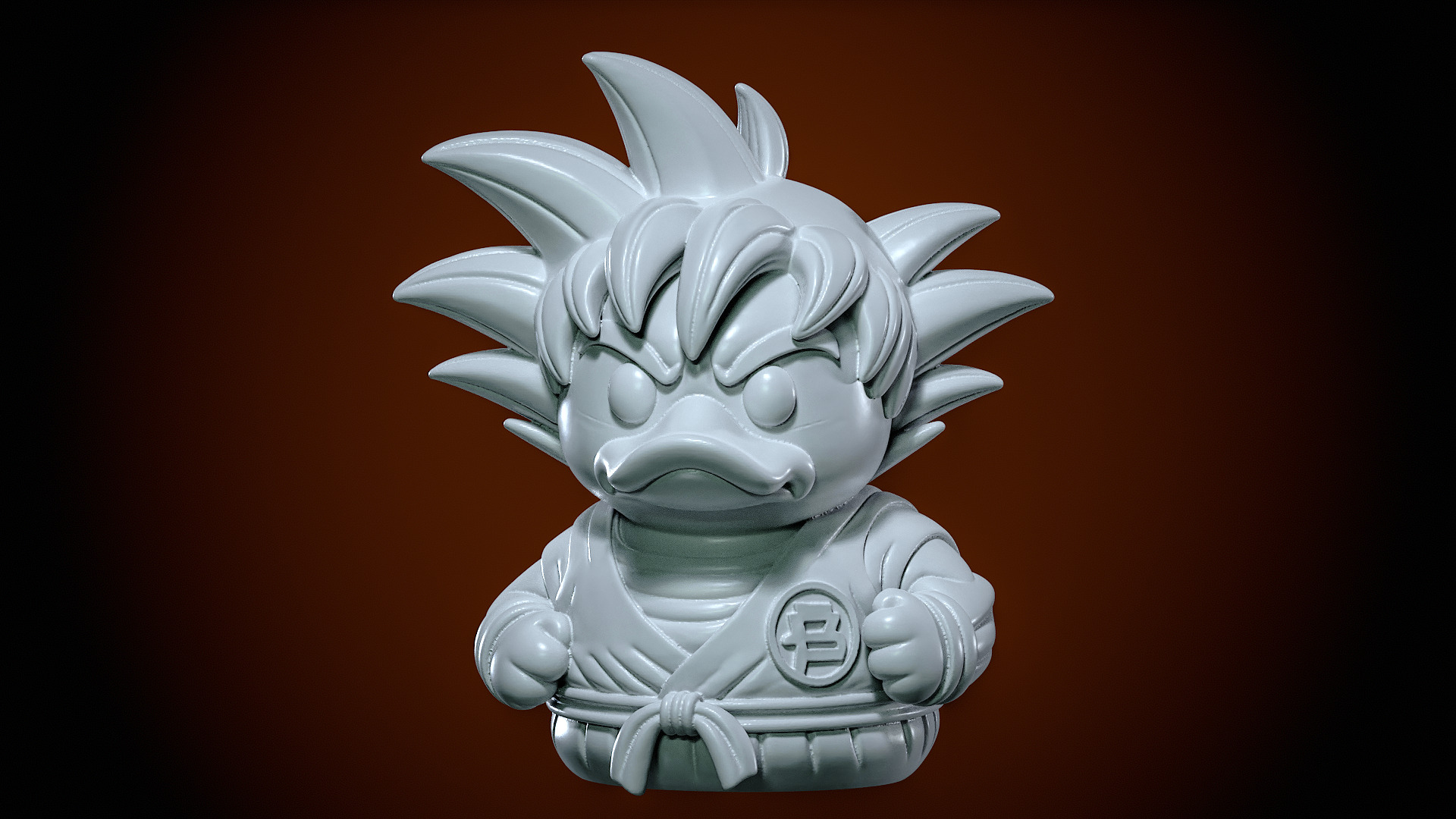Rubber Duck - Songoku Dragon Ball model - 3d print 3D print model_1