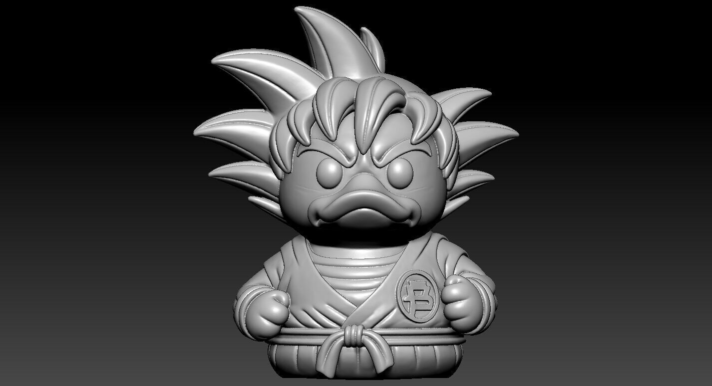 Rubber Duck - Songoku Dragon Ball model - 3d print 3D print model_2
