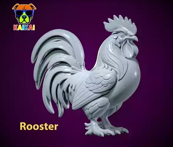 Chicken - Rooster model - 3D print 3D print model