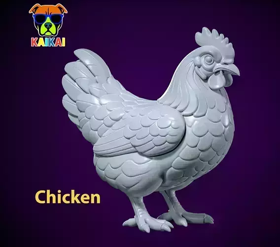 Chicken - The hen model - 3D print 3D print model