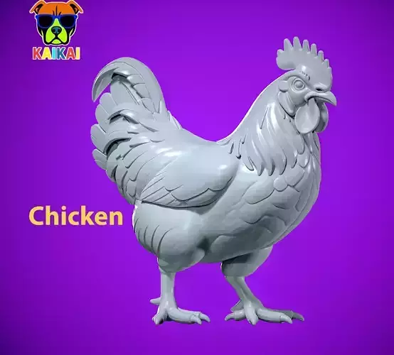 Chicken Hen - The Hen model - 3D print 3D print model