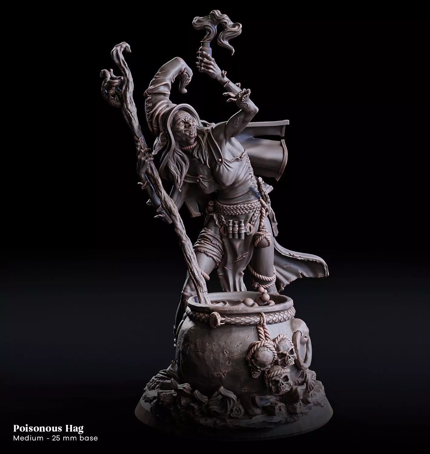 Poisonous Hag 25mm 3D print model_0