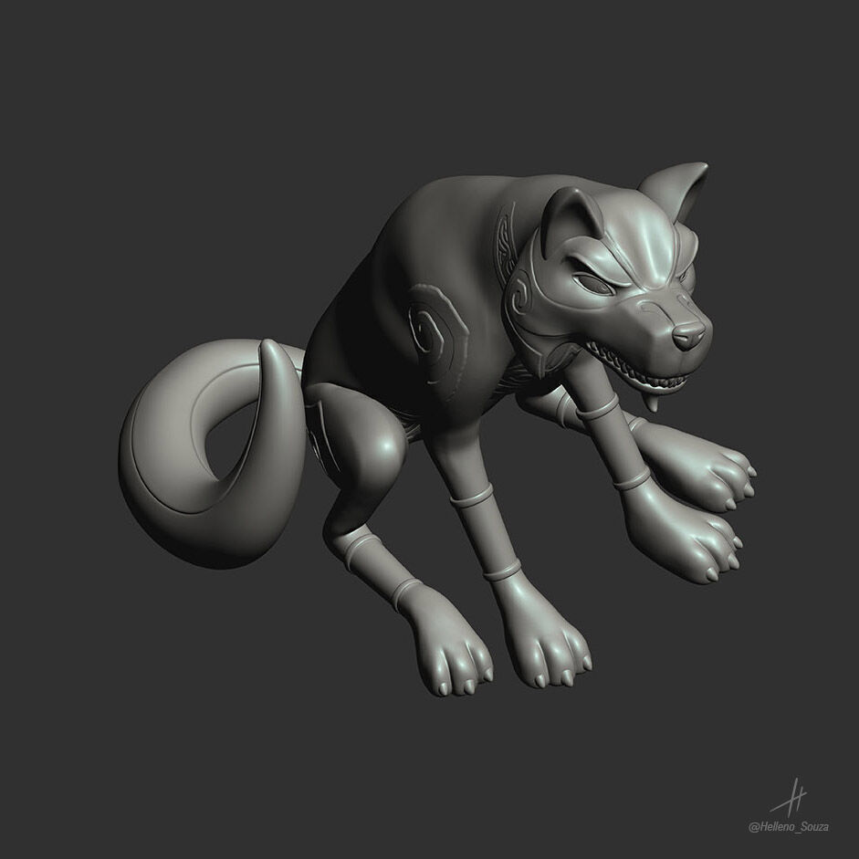 Wolfgang Shoebox Zoo - Pose 1 3D print model_11