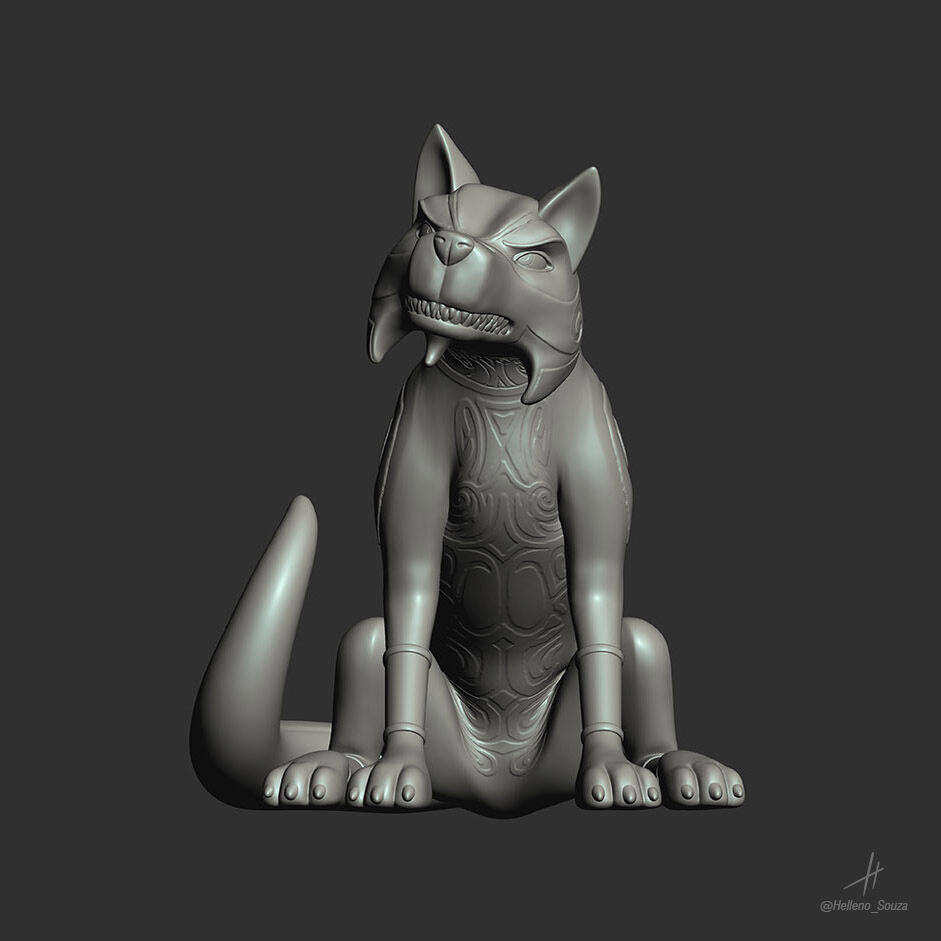 Wolfgang Shoebox Zoo - Pose 1 3D print model_9
