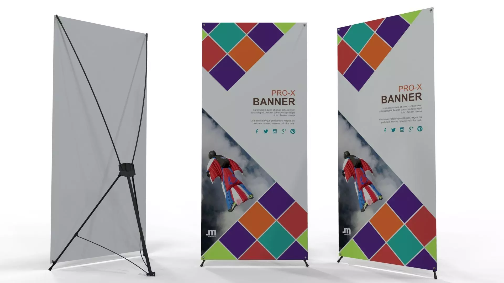 X-Banner PRO 80x180 3D model