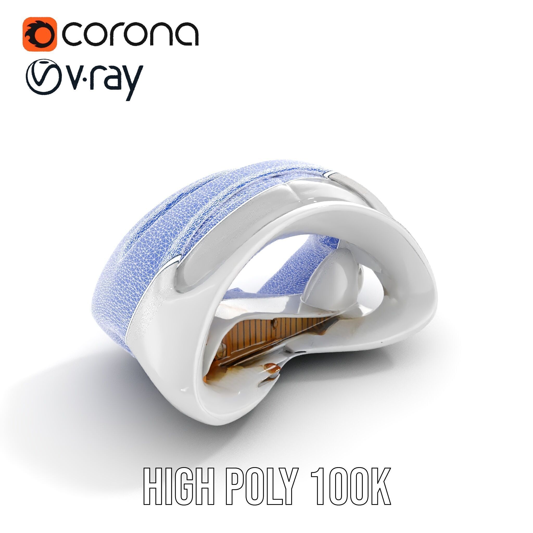 Futuristic Architectural Structure Model Pack Low-poly 3D model_26