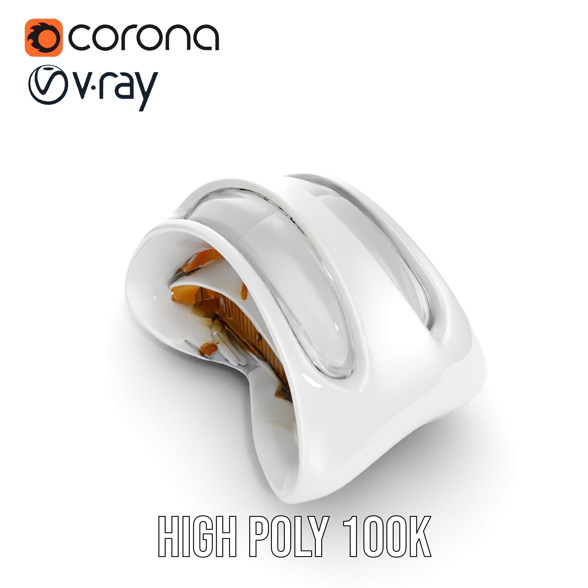 Futuristic Architectural Structure Model Pack Low-poly 3D model_10