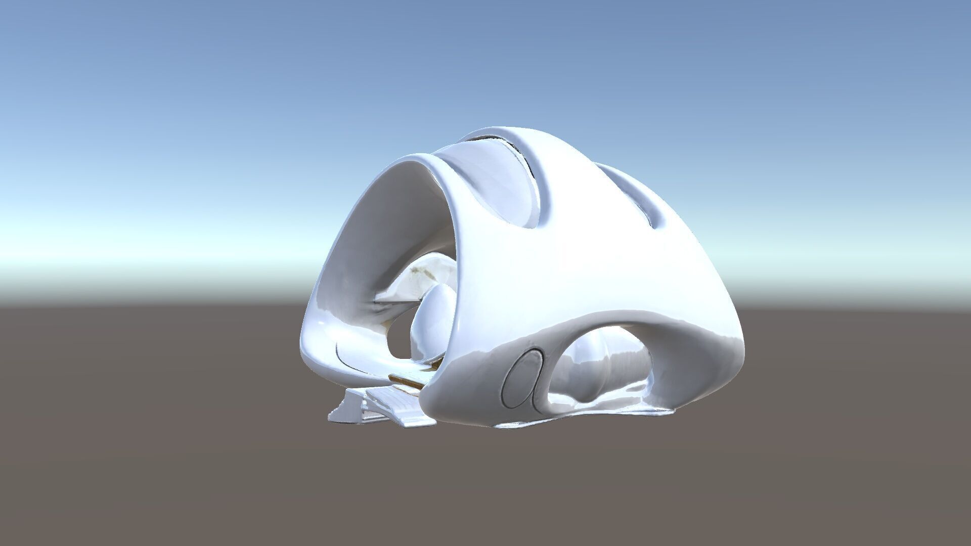 Futuristic Architectural Structure Model Pack Low-poly 3D model_35