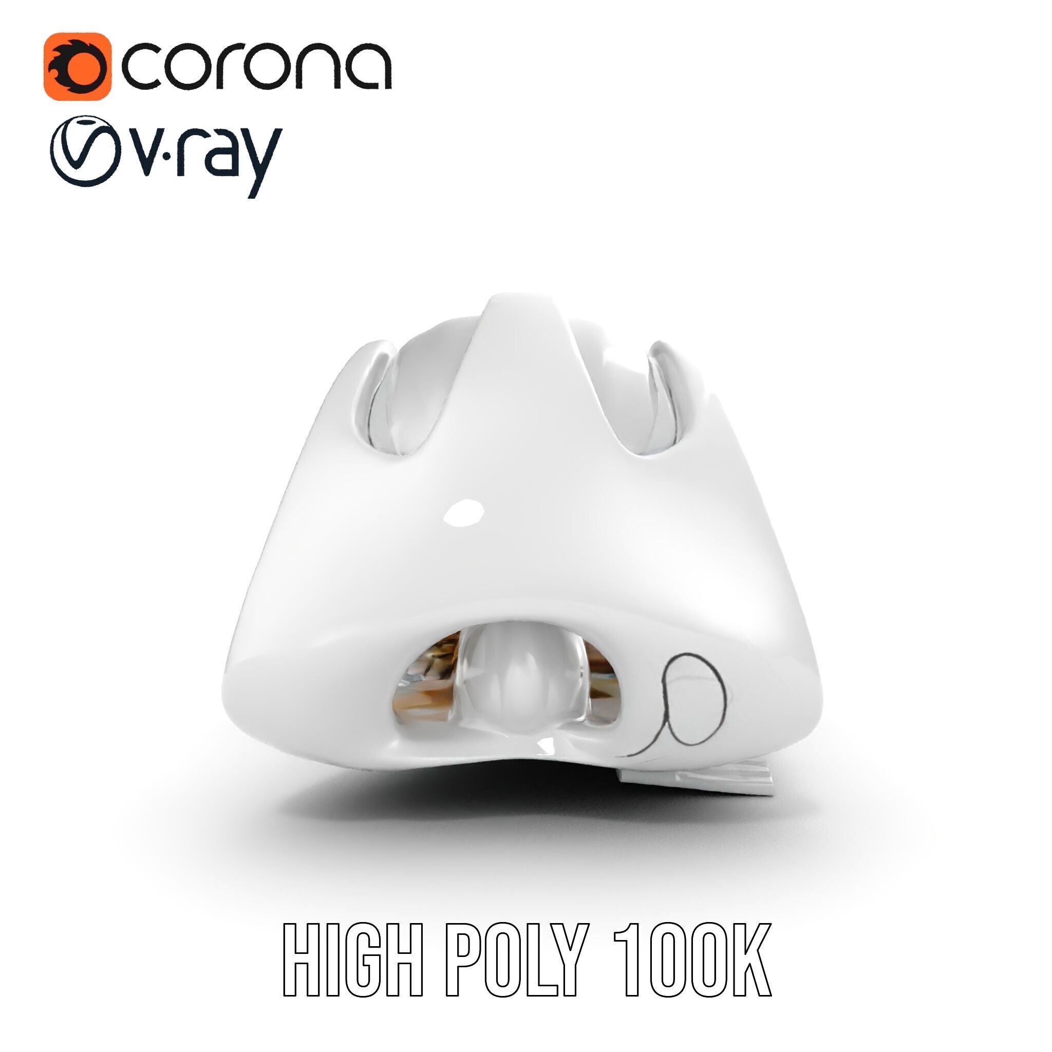 Futuristic Architectural Structure Model Pack Low-poly 3D model_30