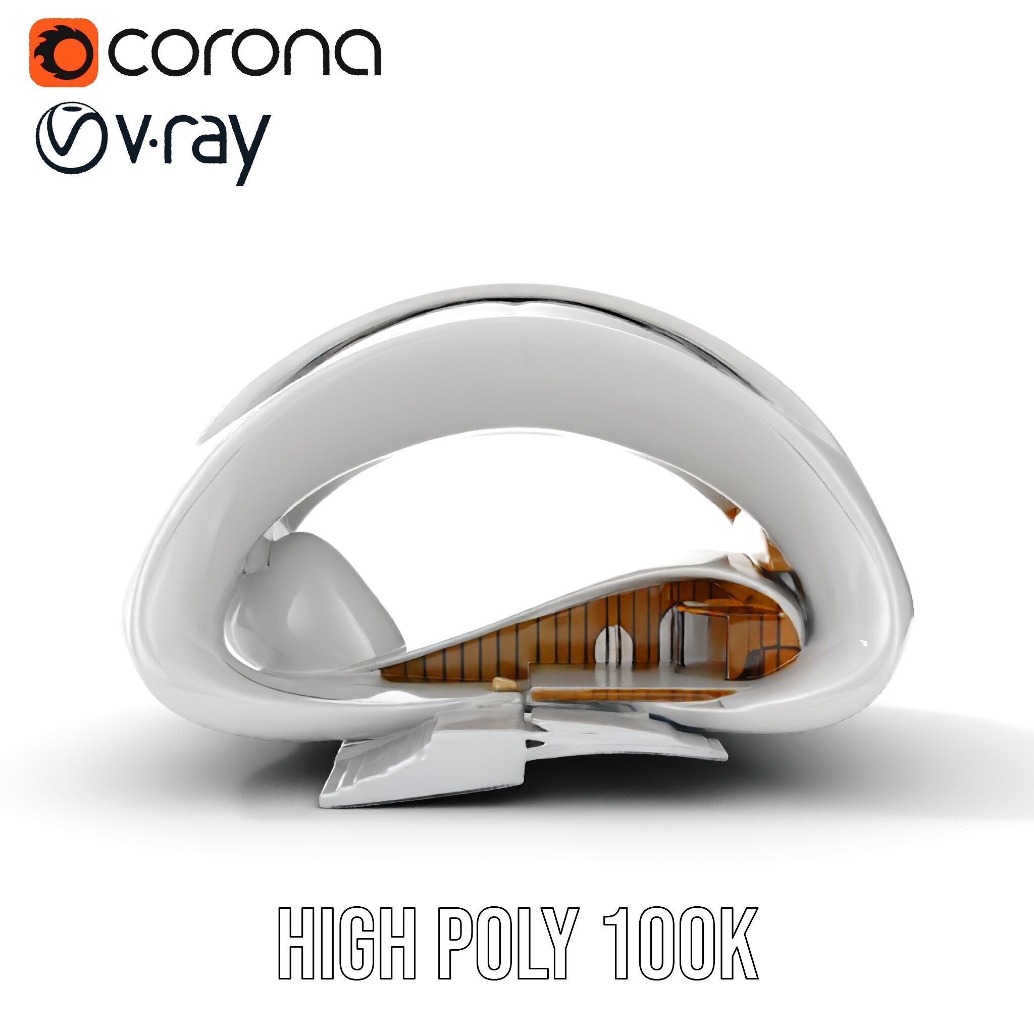 Futuristic Architectural Structure Model Pack Low-poly 3D model_19