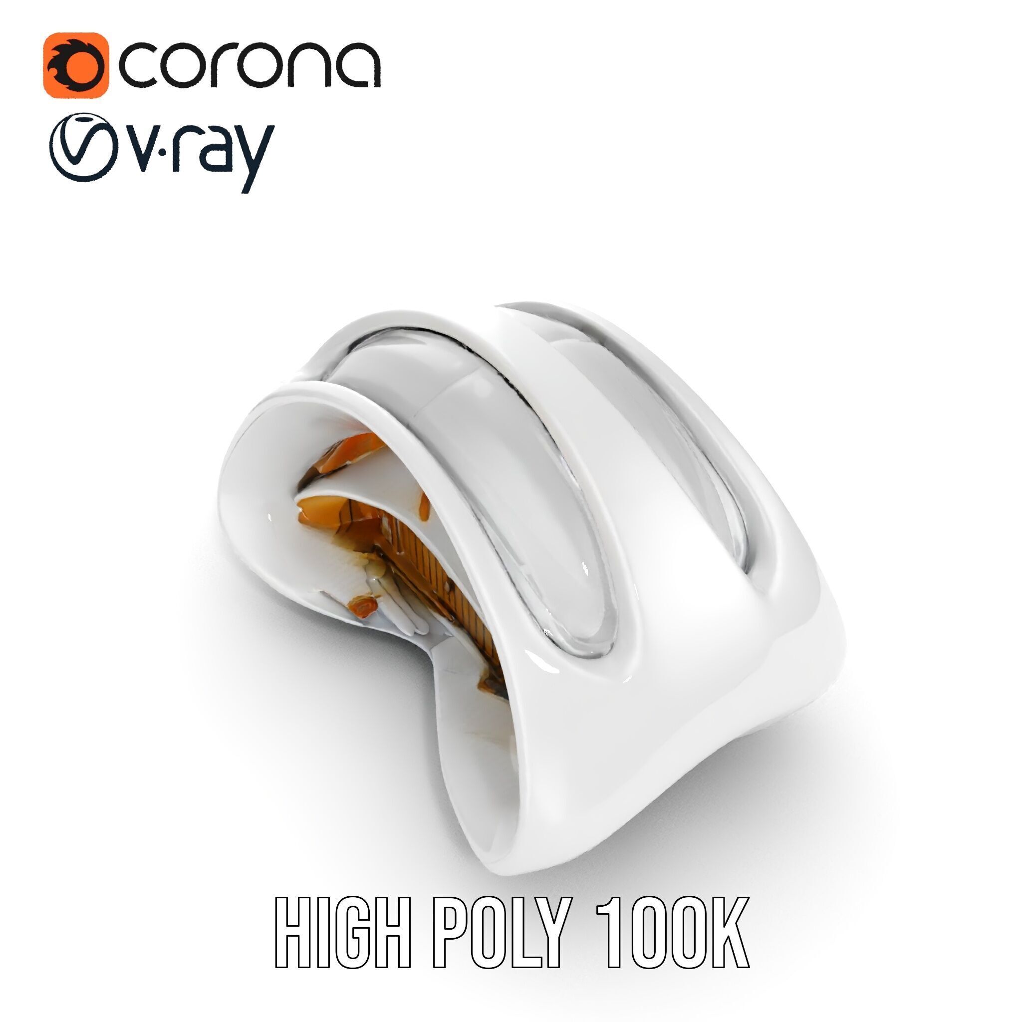 Futuristic Architectural Structure Model Pack Low-poly 3D model_33