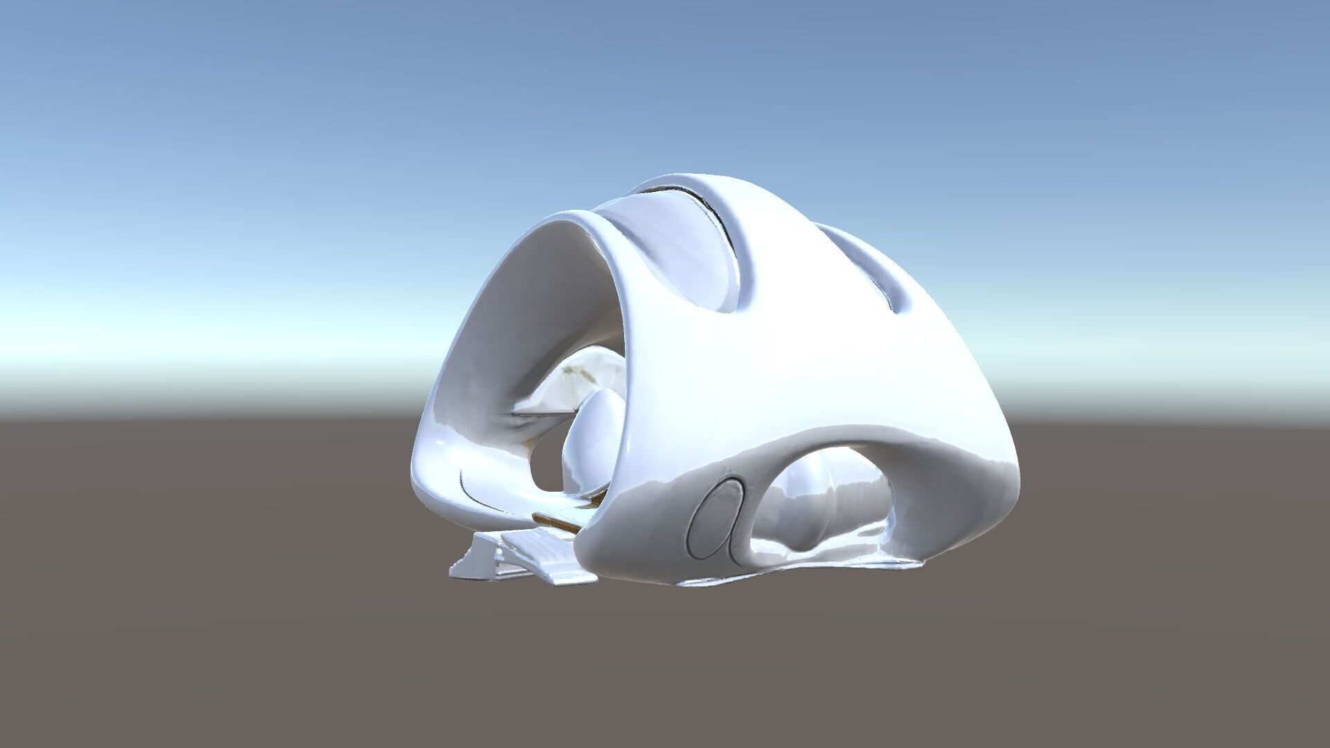 Futuristic Architectural Structure Model Pack Low-poly 3D model_34