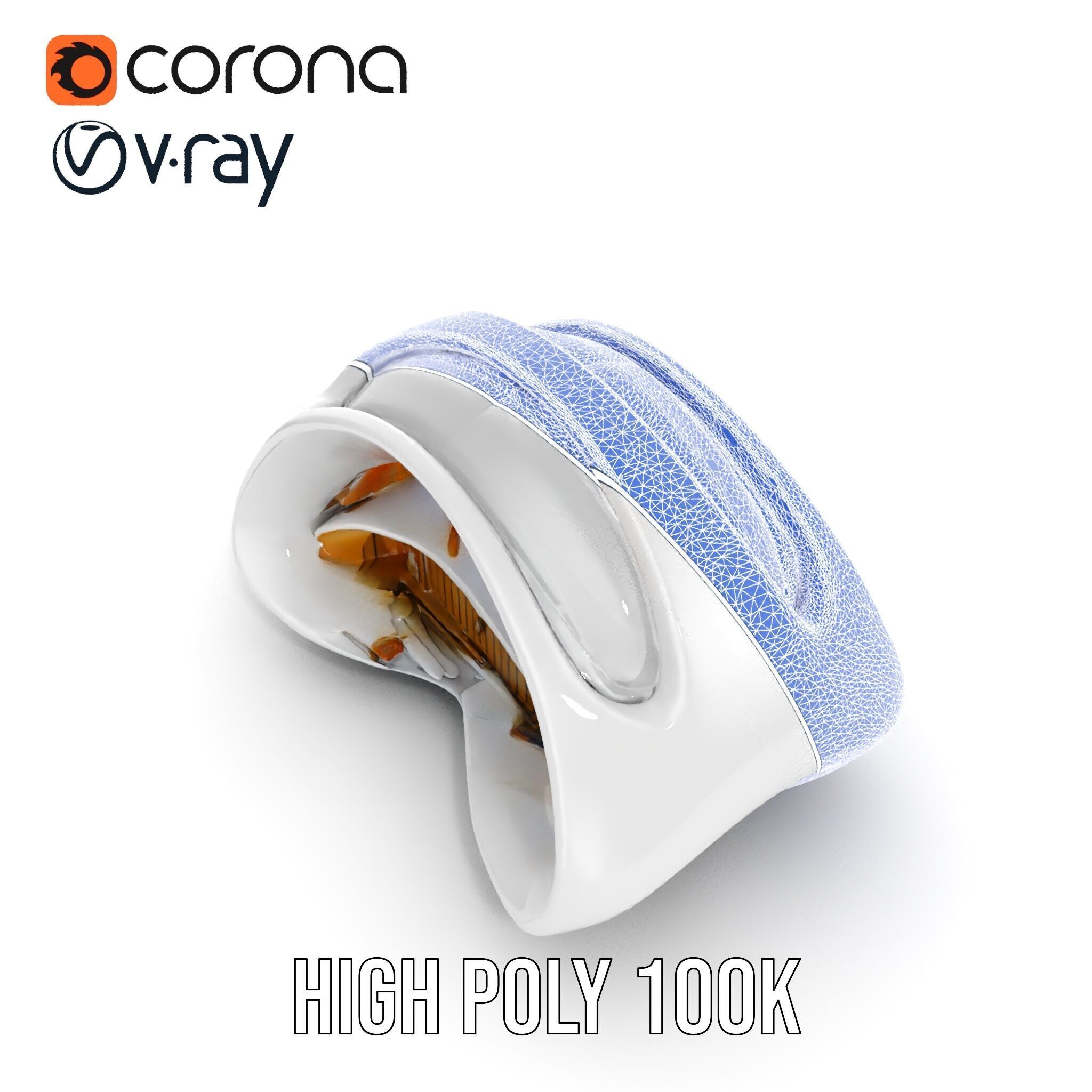 Futuristic Architectural Structure Model Pack Low-poly 3D model_29