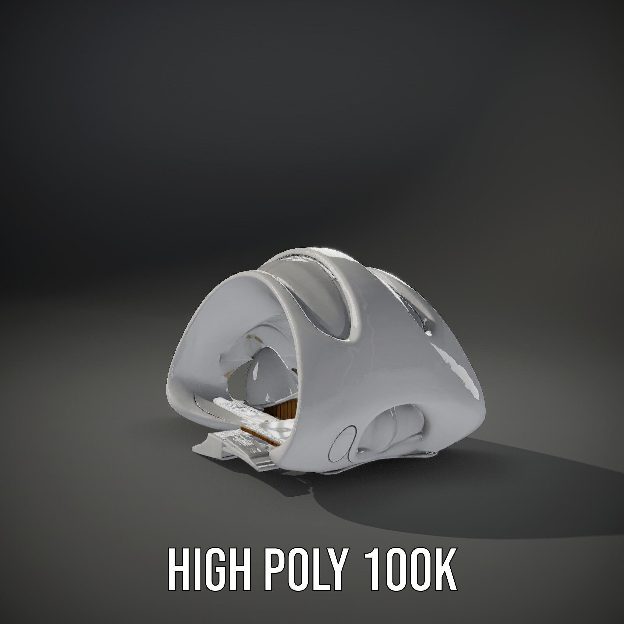 Futuristic Architectural Structure Model Pack Low-poly 3D model_8