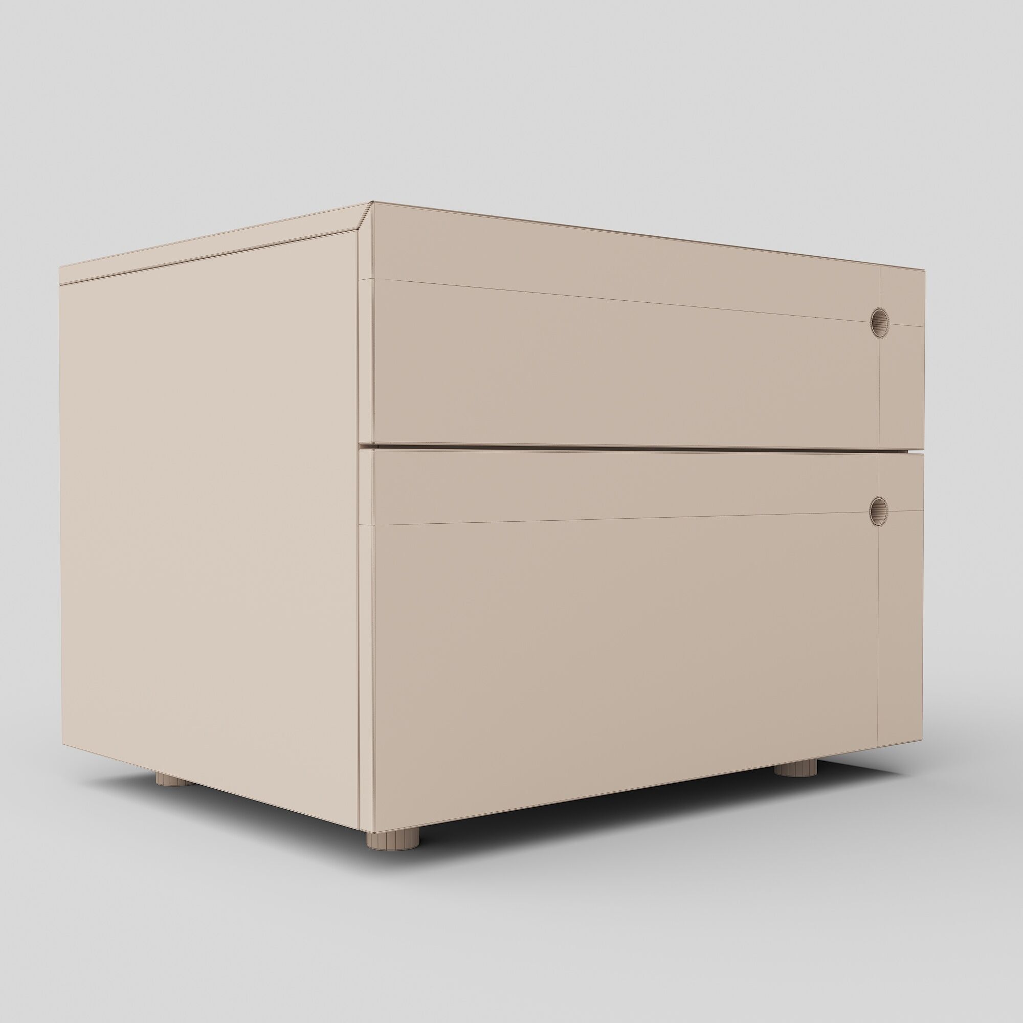 Ainsley Bedside Table 3D model_2