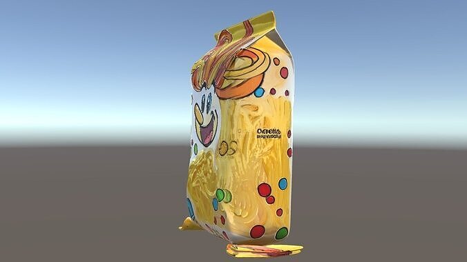 Colorful Noodle Packaging D Model Pack Low-poly 3D model 5