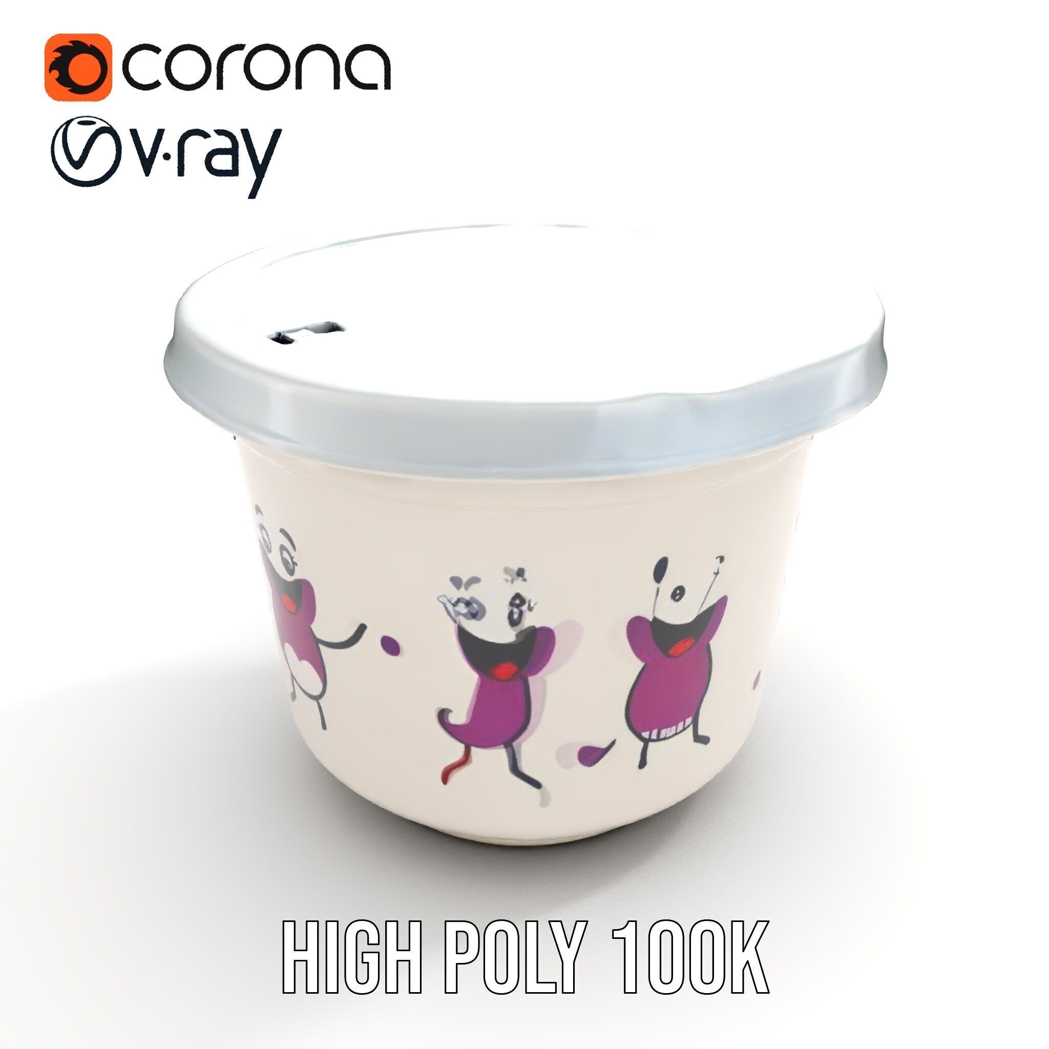 Decorative Fruit Characters Model Pack Low-poly 3D model_17