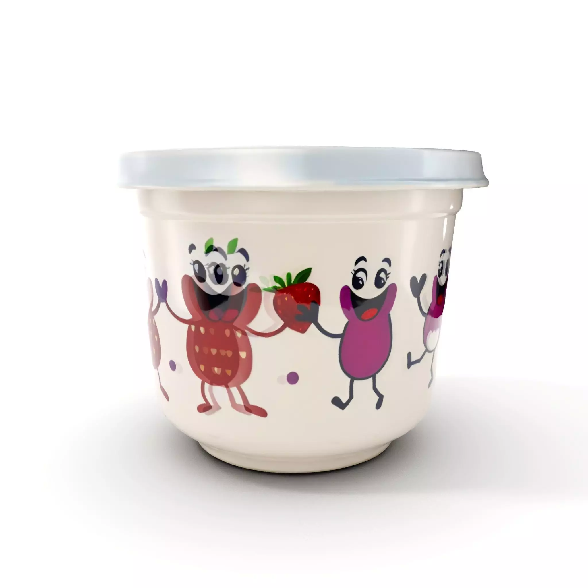 Decorative Fruit Characters Model Pack Low-poly 3D model_0