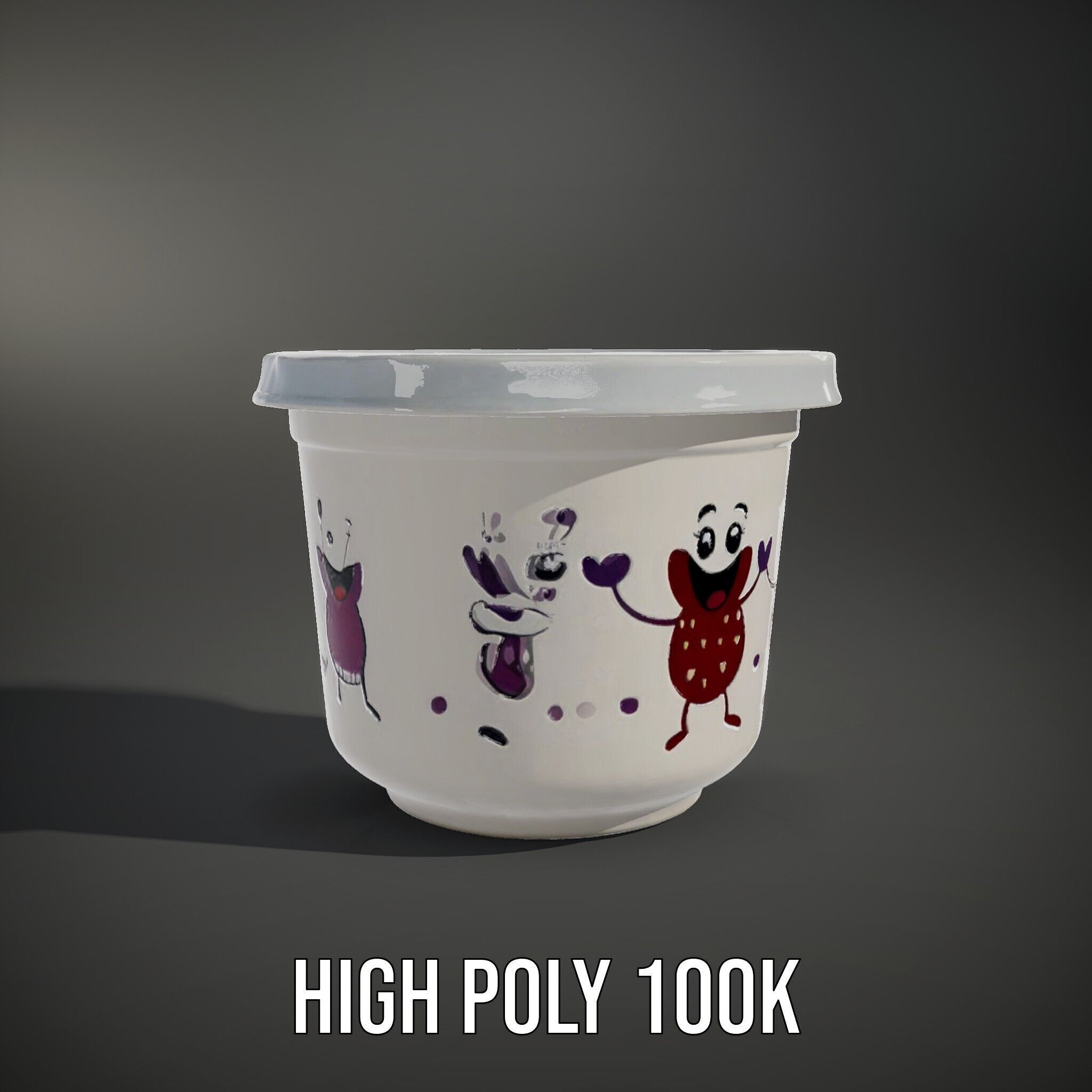 Decorative Fruit Characters Model Pack Low-poly 3D model_11