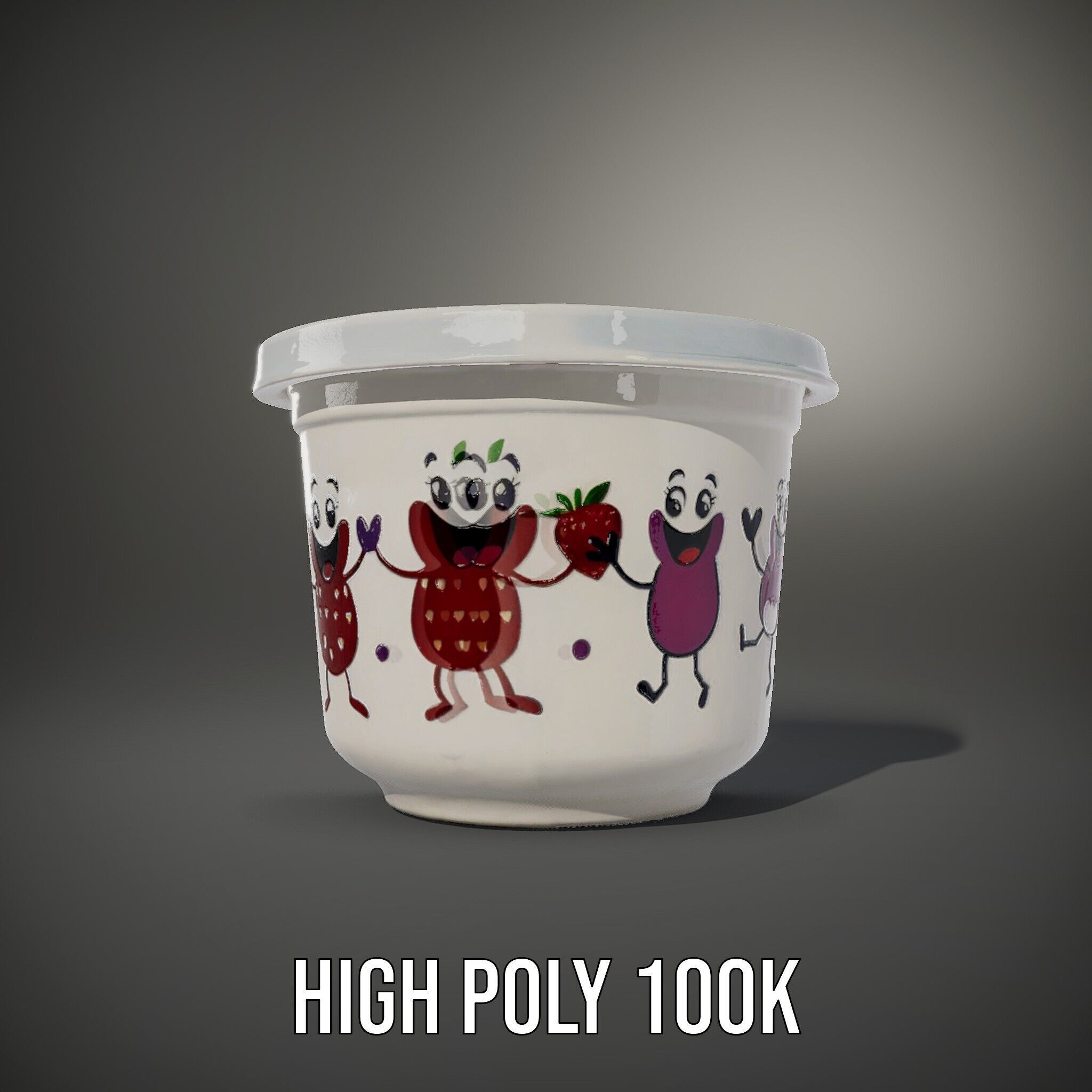 Decorative Fruit Characters Model Pack Low-poly 3D model_14