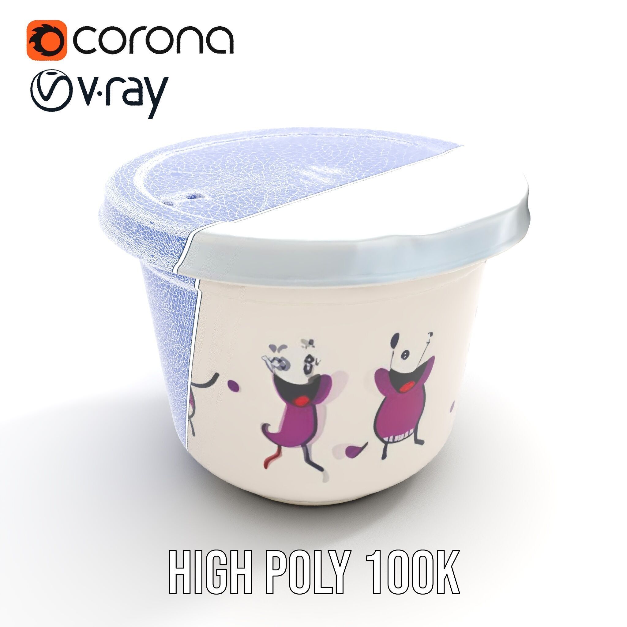 Decorative Fruit Characters Model Pack Low-poly 3D model_23