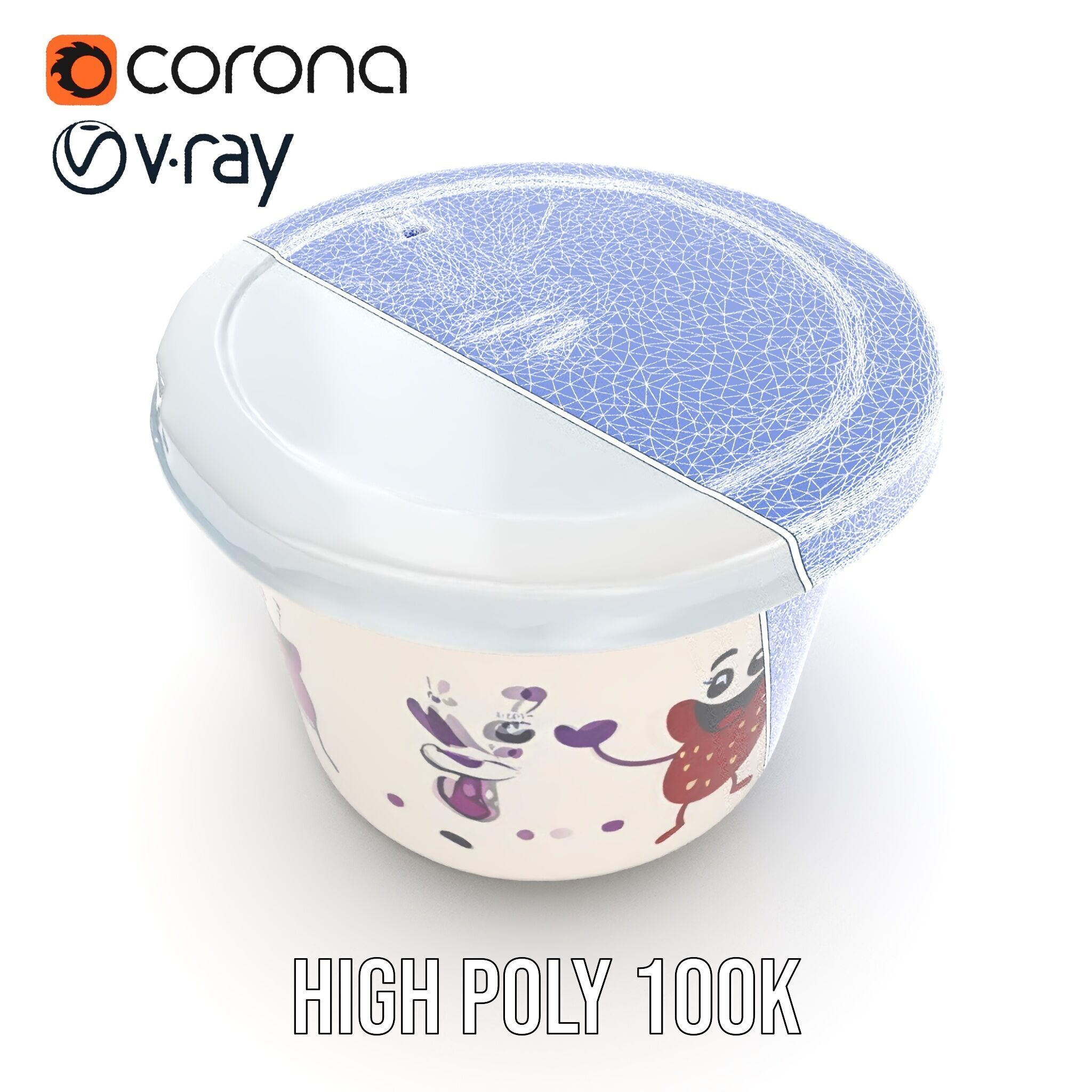 Decorative Fruit Characters Model Pack Low-poly 3D model_19