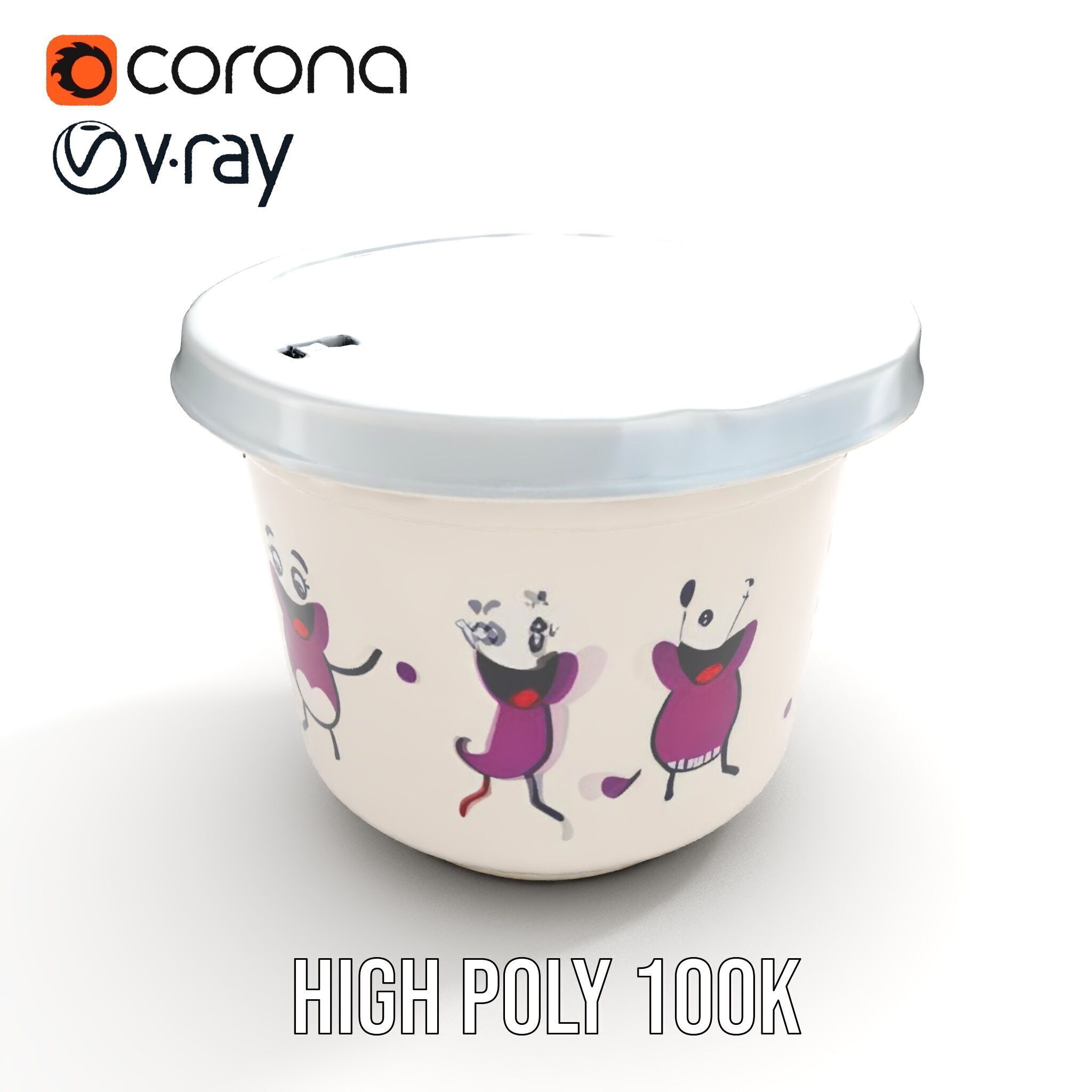 Decorative Fruit Characters Model Pack Low-poly 3D model_13