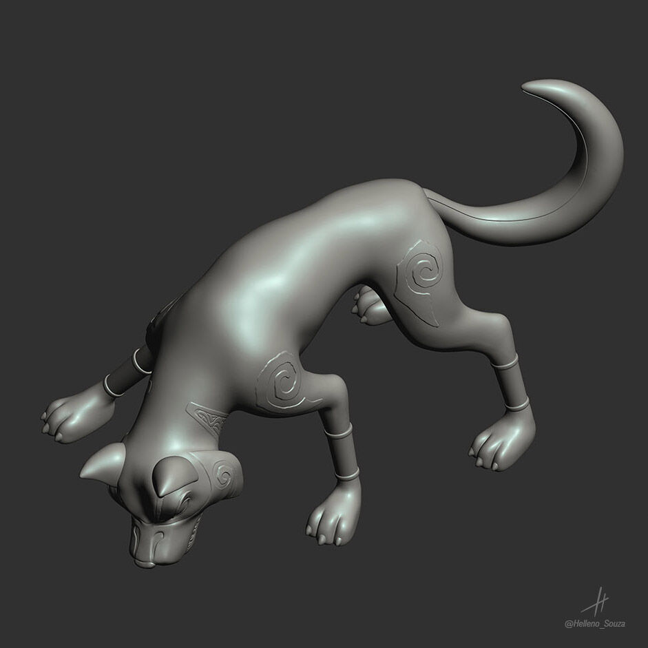 Wolfgang Shoebox Zoo - Pose 2 3D print model_5