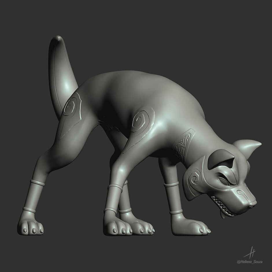 Wolfgang Shoebox Zoo - Pose 2 3D print model_4