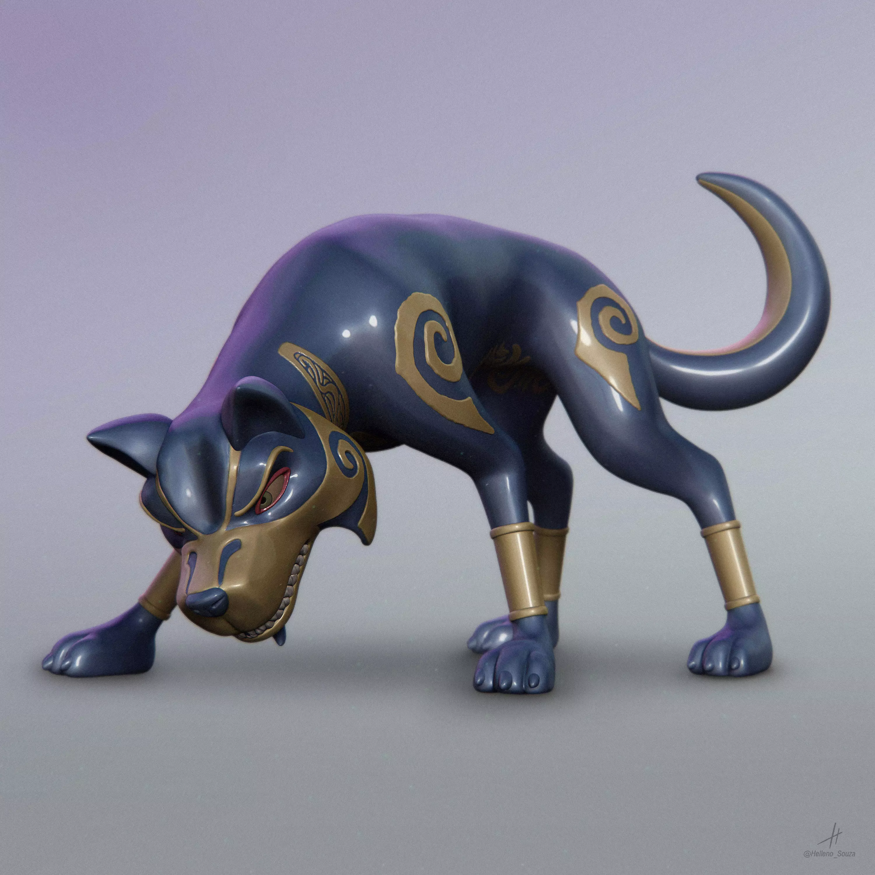 Wolfgang Shoebox Zoo - Pose 2 3D print model_0