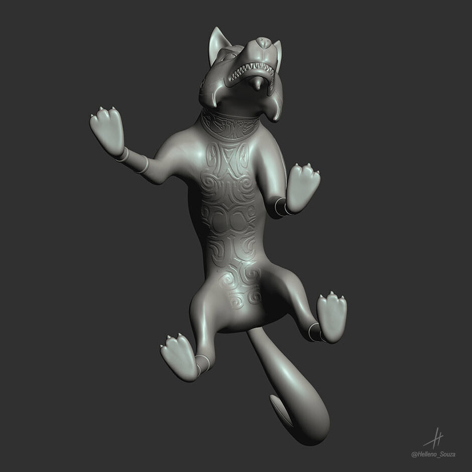 Wolfgang Shoebox Zoo - Pose 2 3D print model_6