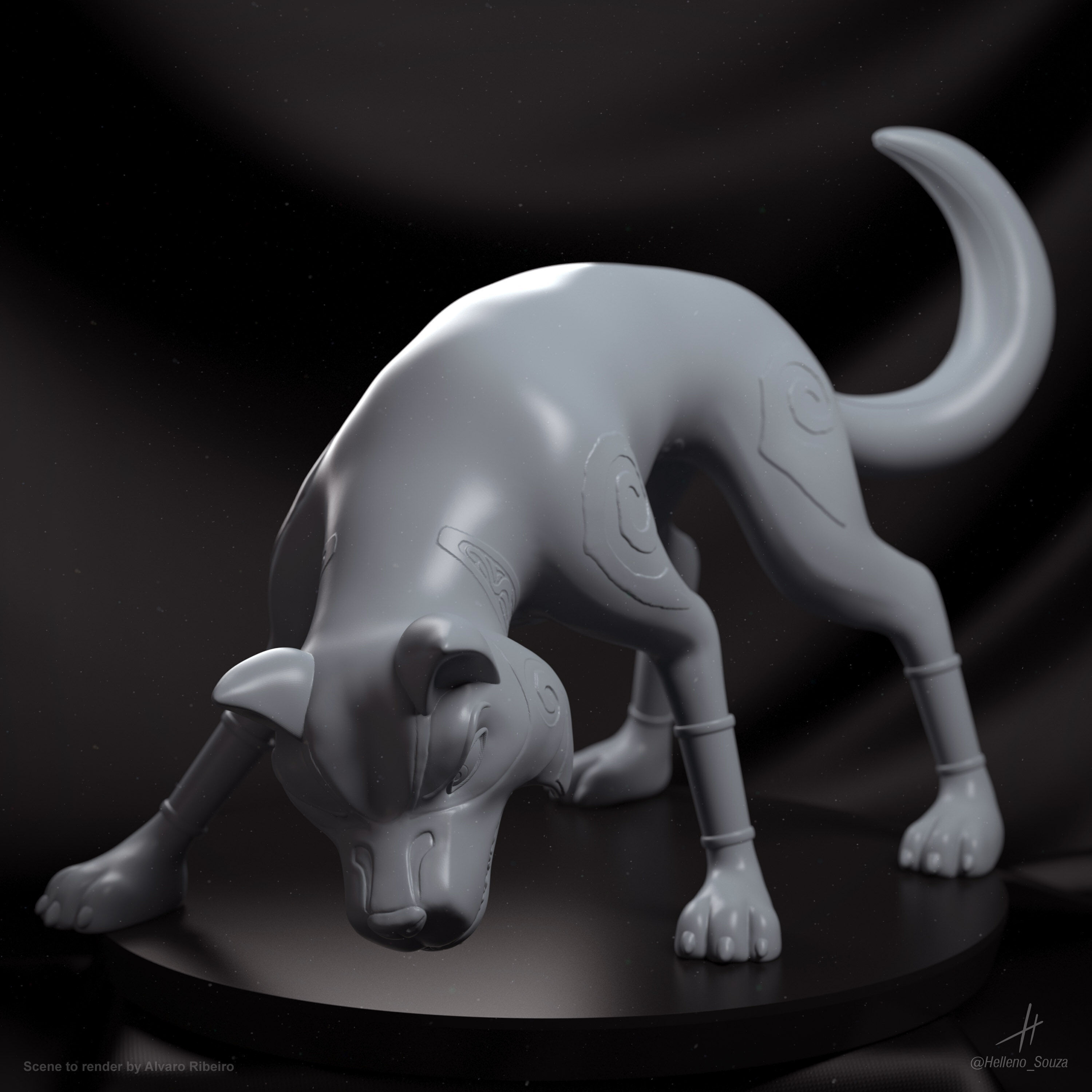 Wolfgang Shoebox Zoo - Pose 2 3D print model_2