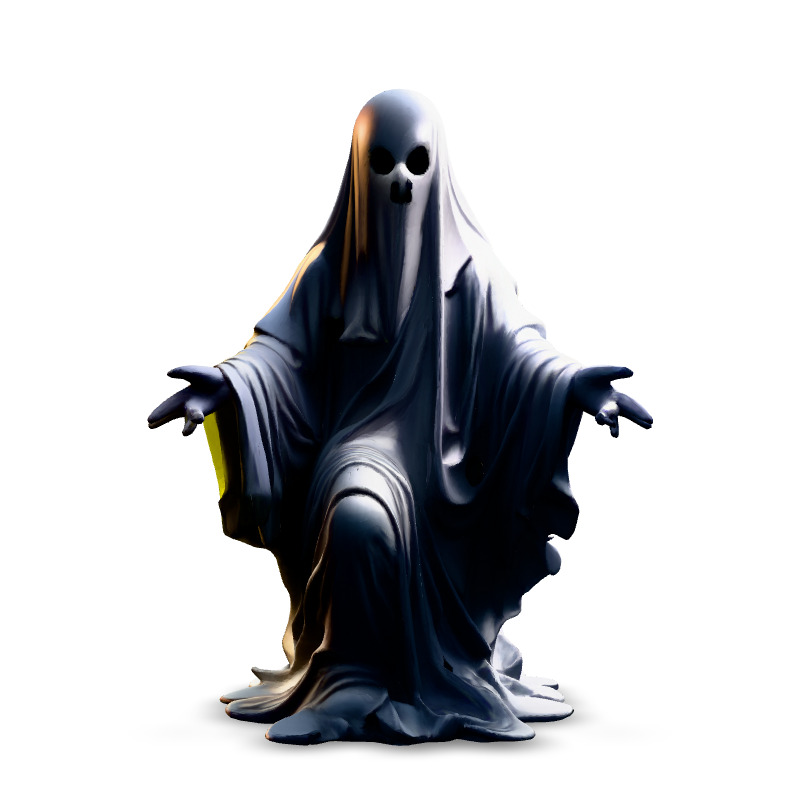 Realistic Kneeling Ghost 3D Model Low-poly 3D model_3