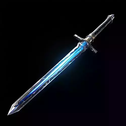 SciFi Energy Sword GameReady Asset Low-poly 3D model