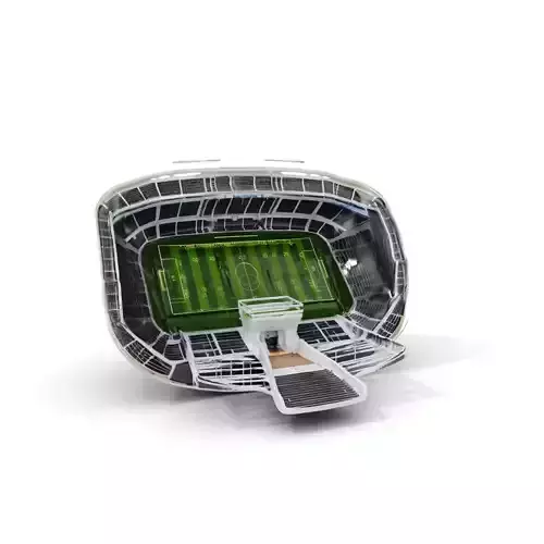 Modern Stadium with Football Field Model Pack