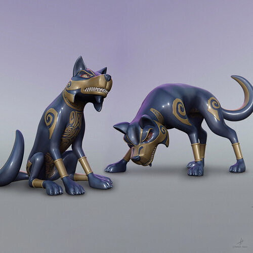 Wolfgang Shoebox Zoo - Pose 1 and 2  3D print model